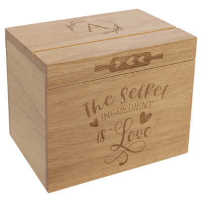 GFT436 - Recipe Card Wood Box Thumbnail