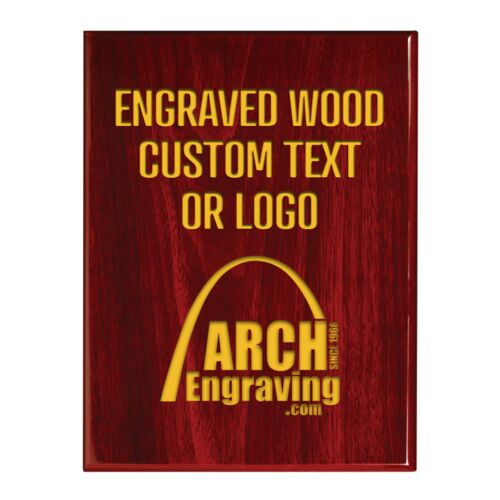 Rosewood Piano Finish Plaque Thumbnail