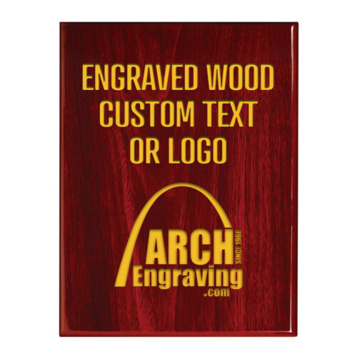 Rosewood Piano Finish Plaque Thumbnail