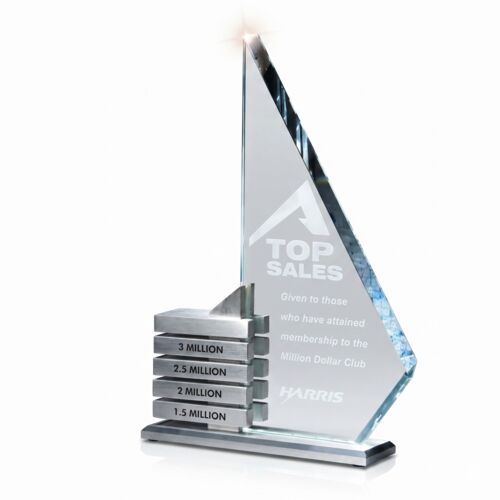 G0606 Starphire Glass/Aluminum Levels Award Thumbnail