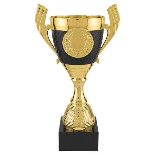 CPC301 - 10 3/4" Plastic Cup Trophy with Black Marble Base Thumbnail