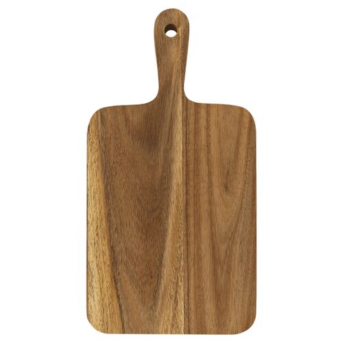 13.5" x 7" Acacia Paddle Shaped Cutting Board Thumbnail