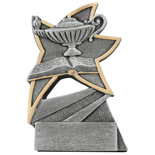 JSR107 - 5 1/2" Lamp of Knowledge Jazz Star Resin Thumbnail