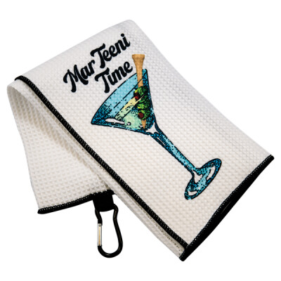 SBL486 - 17" x 17" White Trifold Sublimatable Golf Towel Thumbnail