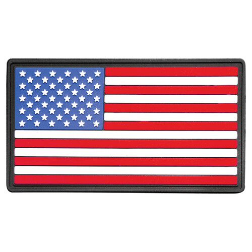 PTHP106 - 1 1/4" x 2" Red White and Blue American Flag PVC Patch with Kota Pro Adhesive Thumbnail
