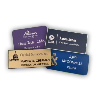 Nametag, engraved plastic Thumbnail