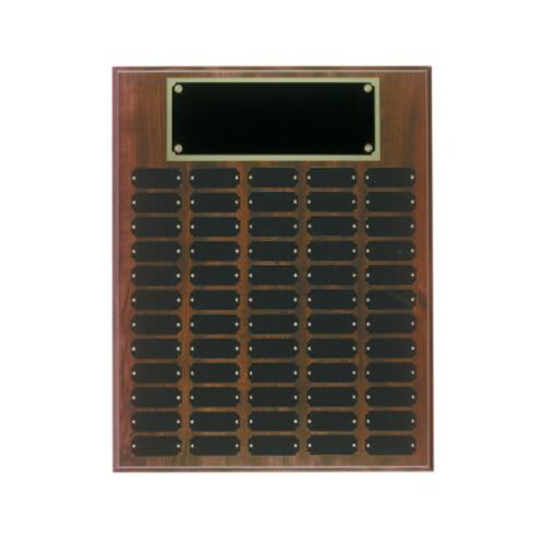 JDS WPP12  Genuine Walnut Step Edge Perpetual Plaque with 12 Plates WPP12 WPP12  Genuine Walnut Step Edge Perpetual Plaque with 12 Plates Thumbnail