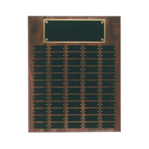 JDS WPP60  Genuine Walnut Step Edge Perpetual Plaque with 60 Plates WPP60 WPP60  Genuine Walnut Step Edge Perpetual Plaque with 60 Plates Thumbnail