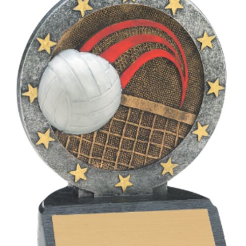 JDS R608   4-1/2" All Star Resin Volleyball Trophy R608 R608   4-1/2" All Star Resin Volleyball Trophy Thumbnail