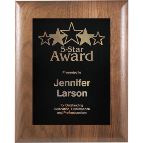 JDS GWES9120   9" x 12" Genuine Walnut Elliptical Edge Square Corner Plaque GWES9120 GWES9120   9" x 12" Genuine Walnut Elliptical Edge Square Corner Plaque Thumbnail