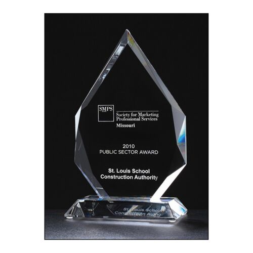 JDS K9046-  Flame Series multi-faceted crystal award 3/4 thick, lead-free, optical crystal  K9046 K9046-  Flame Series multi-faceted crystal award 3/4 thick, lead-free, optical crystal  Thumbnail