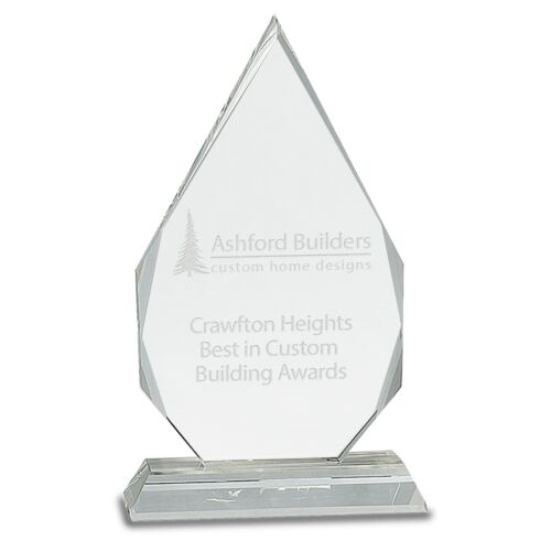 JDS CRY136 - 9" Crystal Diamond on Clear Pedestal Base CRY136 CRY136 - 9" Crystal Diamond on Clear Pedestal Base Thumbnail