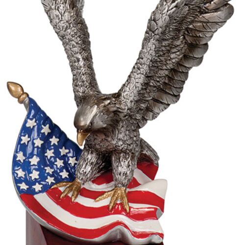 JDS EGL76 - 10" Eagle and Flag on Resin Base EGL76 EGL76 - 10" Eagle and Flag on Resin Base Thumbnail