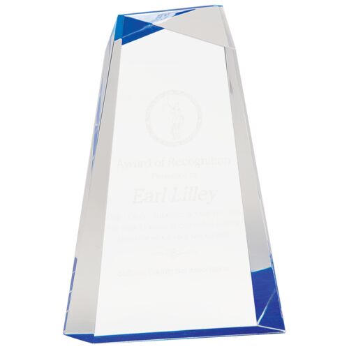 JDS AWG9BU   Blue Facet Wedge Acrylic 9" AWG9BU AWG9BU   Blue Facet Wedge Acrylic 9" Thumbnail