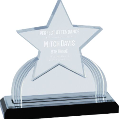 JDS IMP113S - 7 1/4" Silver Carved Star Impress Acrylic IMP113S  IMP113S - 7 1/4" Silver Carved Star Impress Acrylic Thumbnail