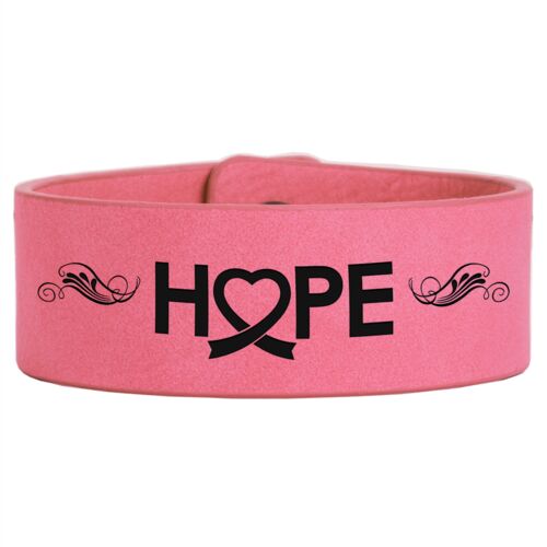 JDS GFT587 - 9 1/2" x 1" Pink Laserable Leatherette Cuff Bracelet GFT587 GFT587 - 9 1/2" x 1" Pink Laserable Leatherette Cuff Bracelet Thumbnail
