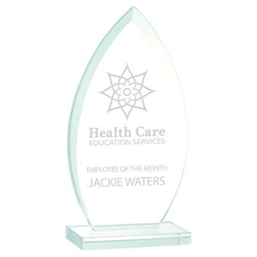 JDS JGS41 - 7" Oval Jade Glass Award JGS41 JGS41 - 7" Oval Jade Glass Award Thumbnail
