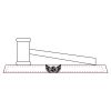 CRY047 - 13 7/8" x 4 1/4" Crystal Gavel on Black Base Thumbnail