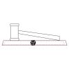 CRY047 - 13 7/8" x 4 1/4" Crystal Gavel on Black Base Thumbnail