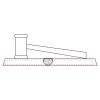 CRY047 - 13 7/8" x 4 1/4" Crystal Gavel on Black Base Thumbnail