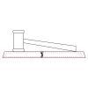 CRY047 - 13 7/8" x 4 1/4" Crystal Gavel on Black Base Thumbnail