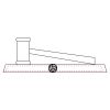 CRY047 - 13 7/8" x 4 1/4" Crystal Gavel on Black Base Thumbnail