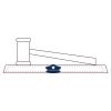 CRY047 - 13 7/8" x 4 1/4" Crystal Gavel on Black Base Thumbnail