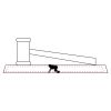 CRY047 - 13 7/8" x 4 1/4" Crystal Gavel on Black Base Thumbnail