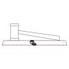 CRY047 - 13 7/8" x 4 1/4" Crystal Gavel on Black Base Thumbnail