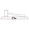 CRY047 - 13 7/8" x 4 1/4" Crystal Gavel on Black Base Thumbnail