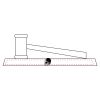 CRY047 - 13 7/8" x 4 1/4" Crystal Gavel on Black Base Thumbnail