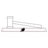 CRY047 - 13 7/8" x 4 1/4" Crystal Gavel on Black Base Thumbnail