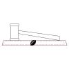 CRY047 - 13 7/8" x 4 1/4" Crystal Gavel on Black Base Thumbnail