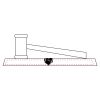 CRY047 - 13 7/8" x 4 1/4" Crystal Gavel on Black Base Thumbnail