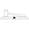 CRY047 - 13 7/8" x 4 1/4" Crystal Gavel on Black Base Thumbnail