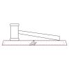 CRY047 - 13 7/8" x 4 1/4" Crystal Gavel on Black Base Thumbnail