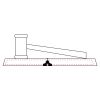 CRY047 - 13 7/8" x 4 1/4" Crystal Gavel on Black Base Thumbnail