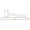 CRY047 - 13 7/8" x 4 1/4" Crystal Gavel on Black Base Thumbnail