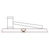 CRY047 - 13 7/8" x 4 1/4" Crystal Gavel on Black Base Thumbnail