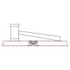 CRY047 - 13 7/8" x 4 1/4" Crystal Gavel on Black Base Thumbnail
