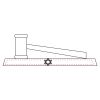 CRY047 - 13 7/8" x 4 1/4" Crystal Gavel on Black Base Thumbnail
