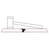 CRY047 - 13 7/8" x 4 1/4" Crystal Gavel on Black Base Thumbnail