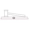 CRY047 - 13 7/8" x 4 1/4" Crystal Gavel on Black Base Thumbnail