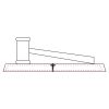CRY047 - 13 7/8" x 4 1/4" Crystal Gavel on Black Base Thumbnail