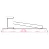 CRY047 - 13 7/8" x 4 1/4" Crystal Gavel on Black Base Thumbnail