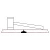 CRY047 - 13 7/8" x 4 1/4" Crystal Gavel on Black Base Thumbnail
