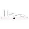 CRY047 - 13 7/8" x 4 1/4" Crystal Gavel on Black Base Thumbnail