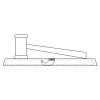 CRY047 - 13 7/8" x 4 1/4" Crystal Gavel on Black Base Thumbnail