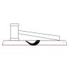 CRY047 - 13 7/8" x 4 1/4" Crystal Gavel on Black Base Thumbnail