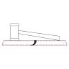 CRY047 - 13 7/8" x 4 1/4" Crystal Gavel on Black Base Thumbnail